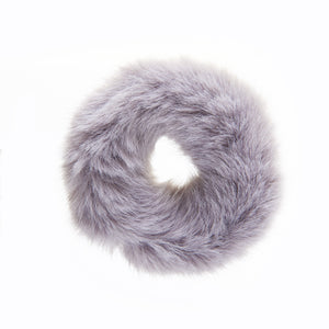 Grey Fur scrunchie - piqinita