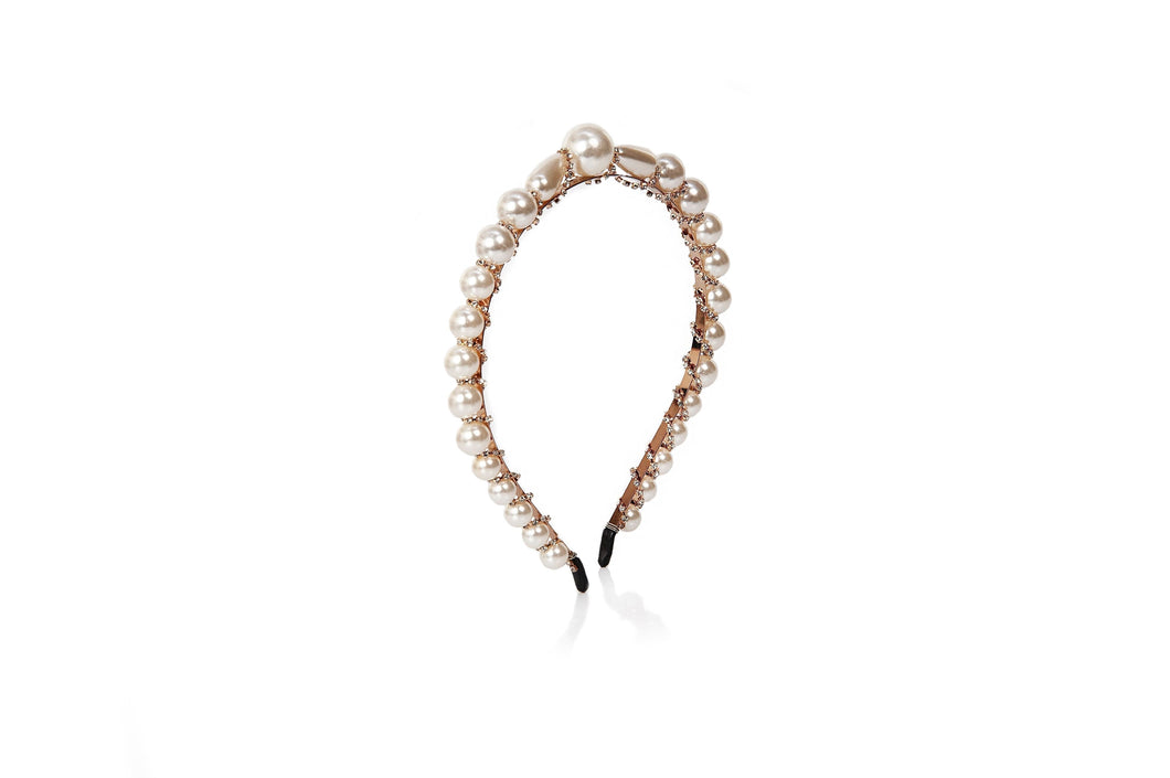 Pearl Diamonte Jewel Headband - piqinita